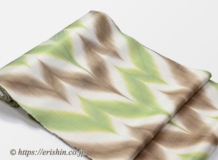 山下健　板締め絣名古屋帯