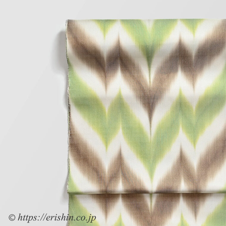 山下健　板締め絣名古屋帯