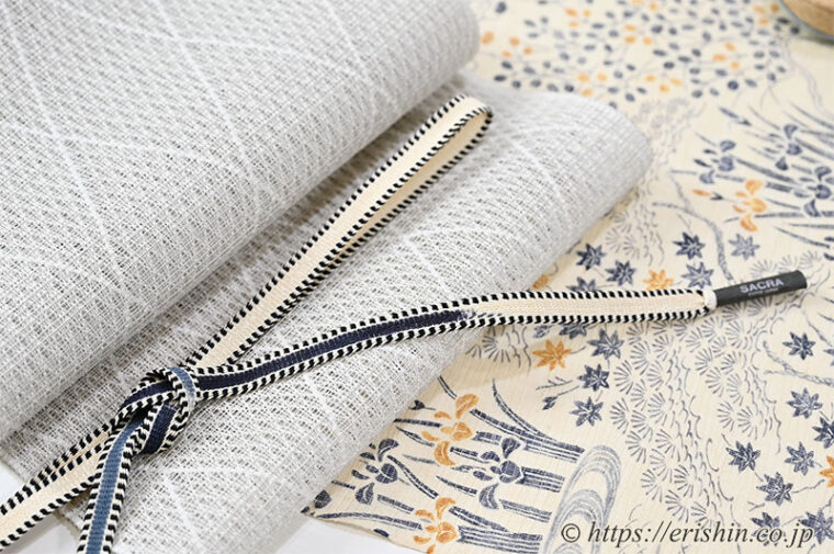 コーディネート「茶屋辻小袖の夏付下小紋に北村武資 上品羅を」