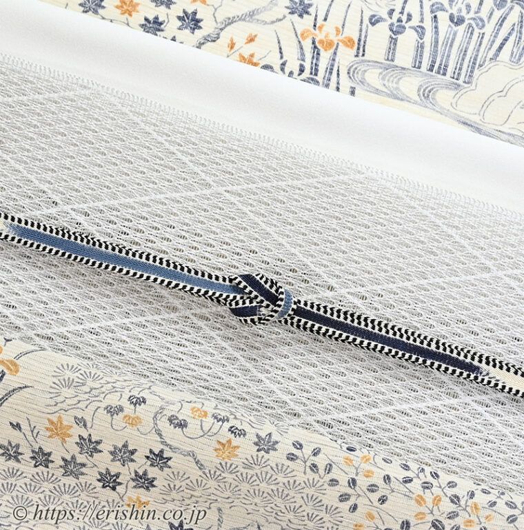 コーディネート「茶屋辻小袖の夏付下小紋に北村武資 上品羅を」