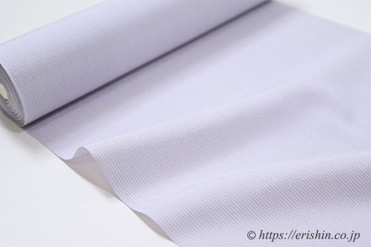 白たか御召/白たか織（淡藤色）
