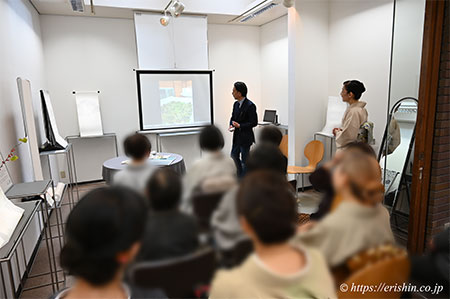 『勝山健史と洛風林　工藝と民藝の重なる処』ギャラリートーク　着物・呉服えり新