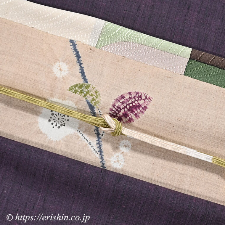 旬のお勧めコーディネート「フェルナンブーコ染め余呉紬に森健持さんの辻ヶ花染帯を」