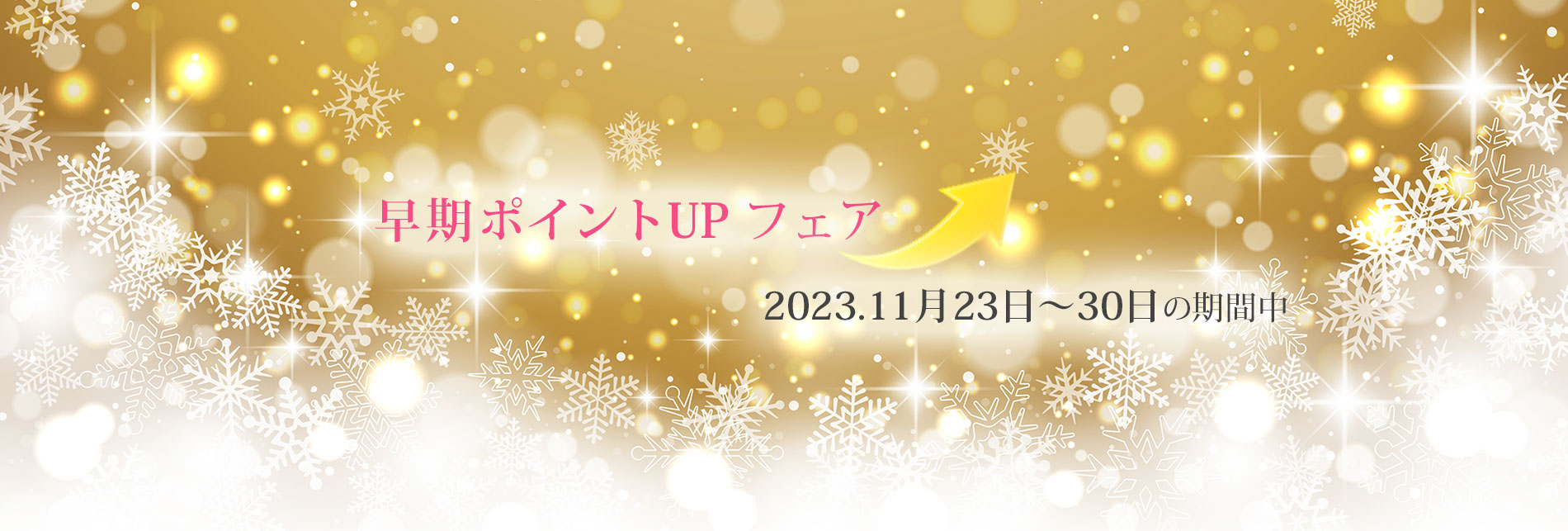 早期ポイントUPフェア　2023年11月23日～30日「呉服えり新」