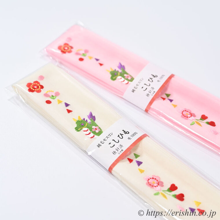 干支・辰　モス腰紐（龍/刺繍）加藤萬こしひも