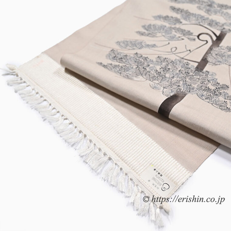 染名古屋帯（松/結城紬地）