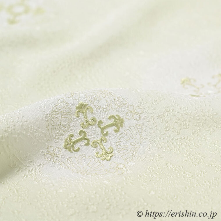 帯揚げ（有職文/若芽色）加藤萬