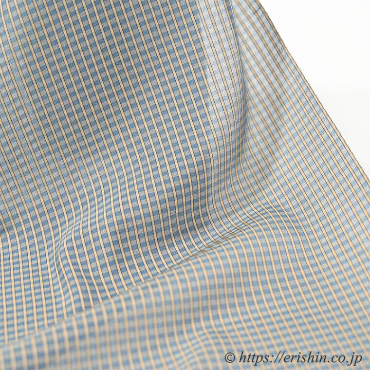 シースルーコート（雨コート兼用/小格子・千草色）