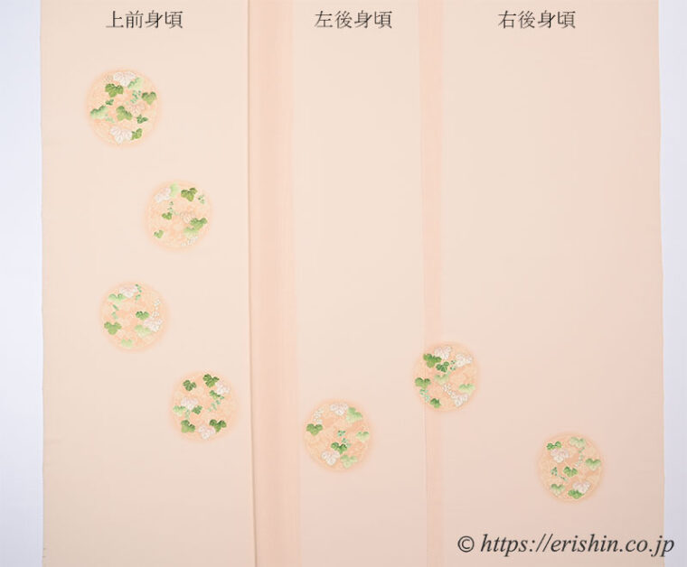 【単衣・夏】付下（葡萄の丸/文真糊糸目友禅・本糊糸目友禅）