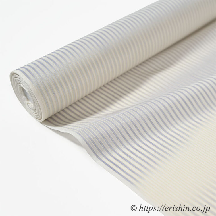 明石縮（段暈かし/藤鼠色のさざ波）