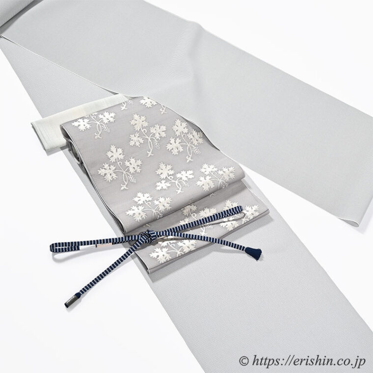 旬のお勧めコーディネート「勝山さと子の夏着尺に勝山健史の夏帯を」