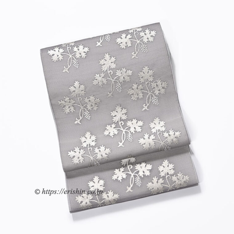 勝山健史　夏九寸織名古屋帯（シュテーデルの聖母）塩蔵