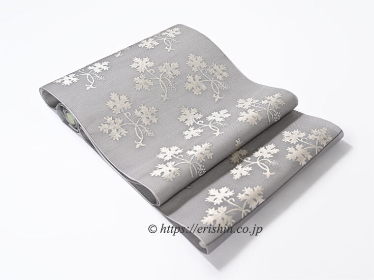 勝山健史　夏九寸織名古屋帯（シュテーデルの聖母）塩蔵