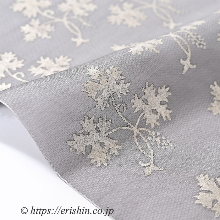 勝山健史　夏九寸織名古屋帯（シュテーデルの聖母）