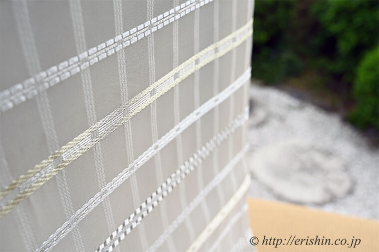 美術工芸 啓　袋帯（夏熨斗目）