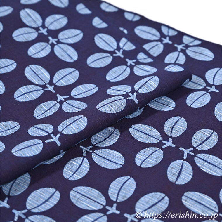 竺仙/ちくせん 紬浴衣（萩）広巾