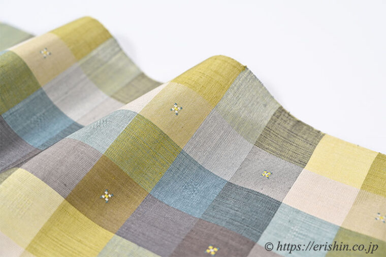 【夏・単衣】小名木絵千翔　九寸織名古屋帯/生絹（木漏れ日）