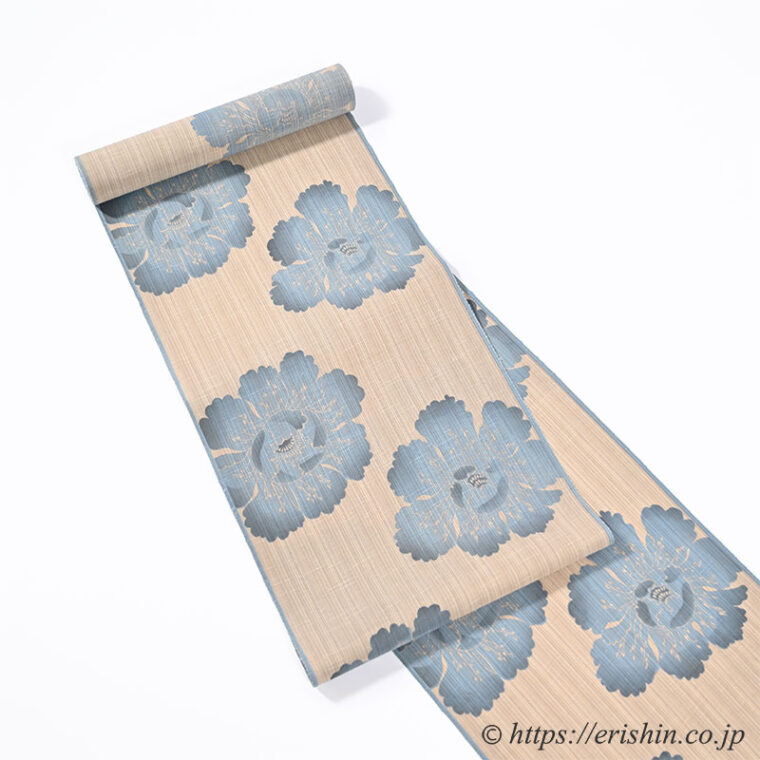 竺仙/ちくせん 松煙染小紋（芍薬）