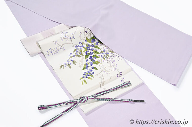 旬のお勧めコーディネート「極上の染帯で　紫式部の染名古屋帯」