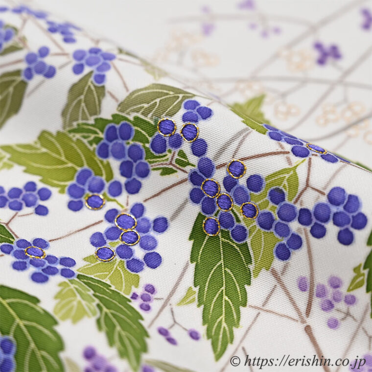 染名古屋帯（紫式部）