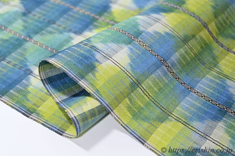 浅倉広美　九寸織名古屋帯（緑光）