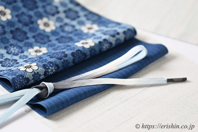 旬のお勧めコーディネート「下井伸彦作 花織入朧緯縞に 城間栄市の琉球本紅型藍型を」