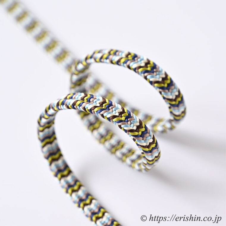 帯締め　御嶽組（横段柄/六色縞）