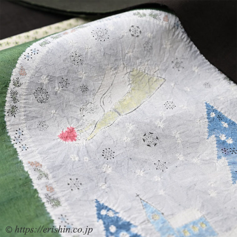 旬のお勧めコーディネート「三色格子の士乎路紬に天使の帯を」