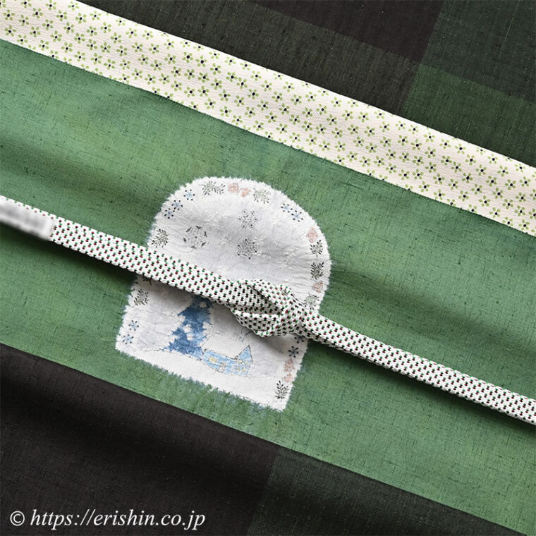 旬のお勧めコーディネート「三色格子の士乎路紬に天使の帯を」