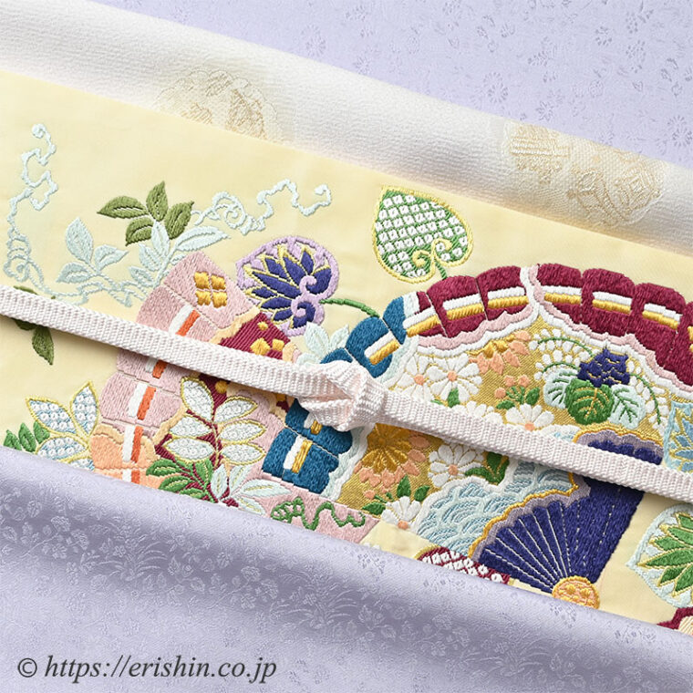 旬のお勧めコーディネート「優雅な扇文を堪能する　色無地に扇文様の袋帯」