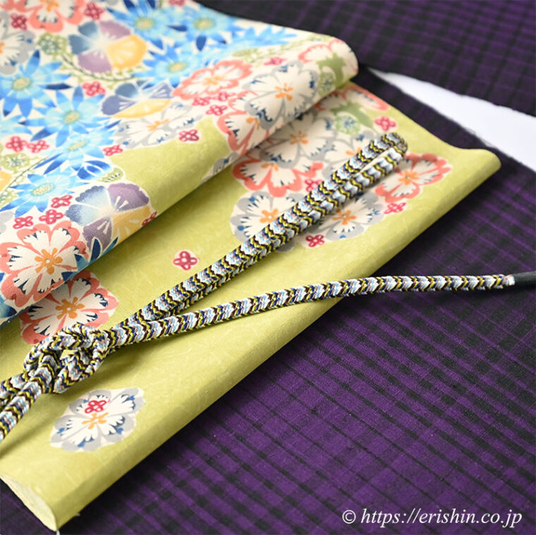 旬のお勧めコーディネート「冴えた紫色の士乎路紬を池深雪さんの帯で軽やかに」