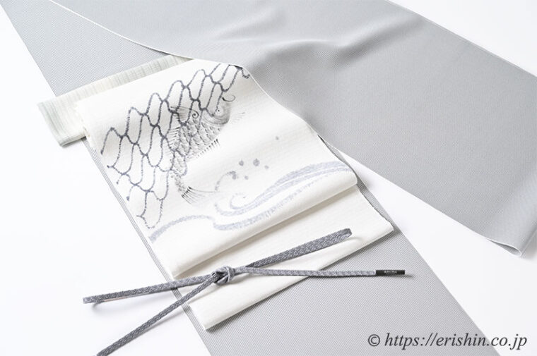 旬のお勧めコーディネート「勝山さと子さんの夏着尺に森健持さんの辻ヶ花の染帯を」