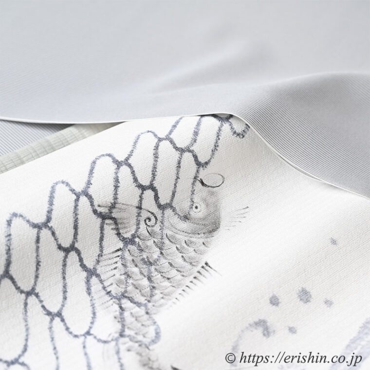 旬のお勧めコーディネート「勝山さと子さんの夏着尺に森健持さんの辻ヶ花の染帯を」