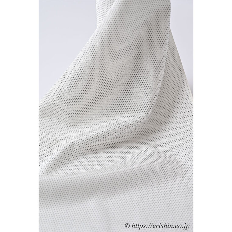 本塩沢(蚊絣/白地) [単衣用]