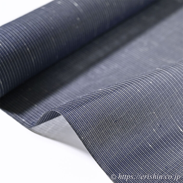 白たか上布（細縞/青褐色）広巾