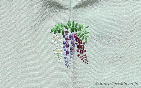 お洒落紋・飾り紋の御誂え　藤花（兵庫県 S様）