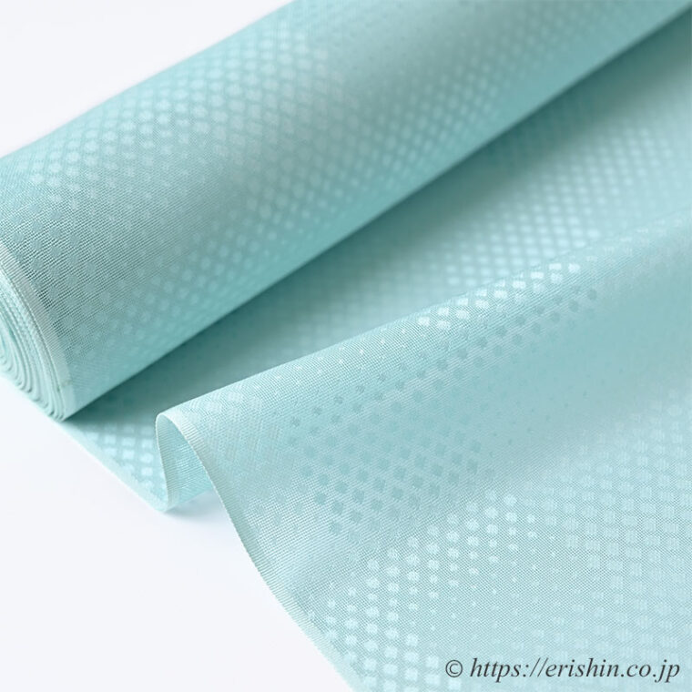 夏無地（ドッド市松/水縹色・紋紗）