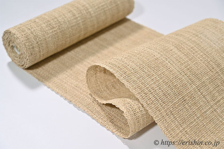 小田島克明　葛布八寸織名古屋帯