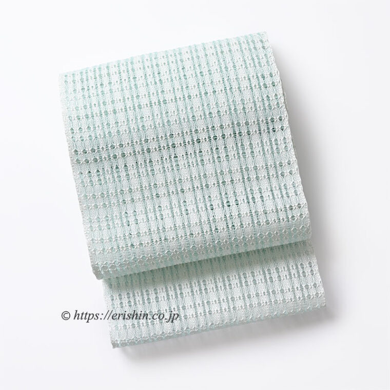 八寸織名古屋帯（変わり羅/瓶覗き色）[夏向]