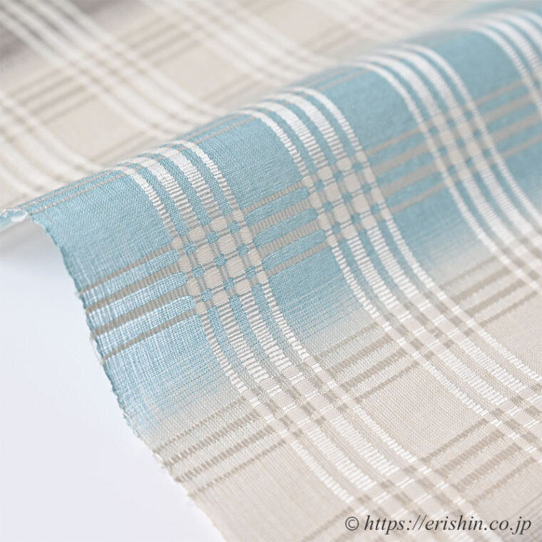 【夏・単衣】池田リサ　九寸織名古屋帯（吉野格子/生絹）