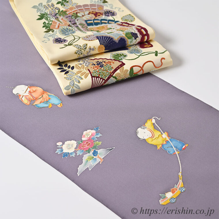 旬のお勧めコーディネート「大羊居の唐子付下に唐織袋帯」