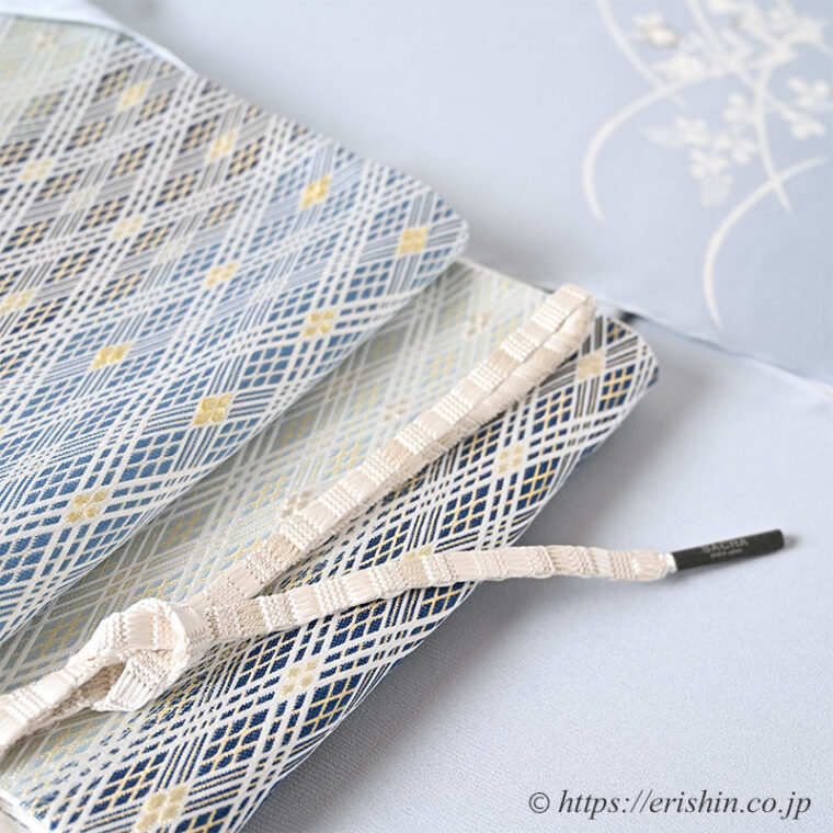 旬のお勧めコーディネート「光琳菊の付下に截金菱文の袋帯で」