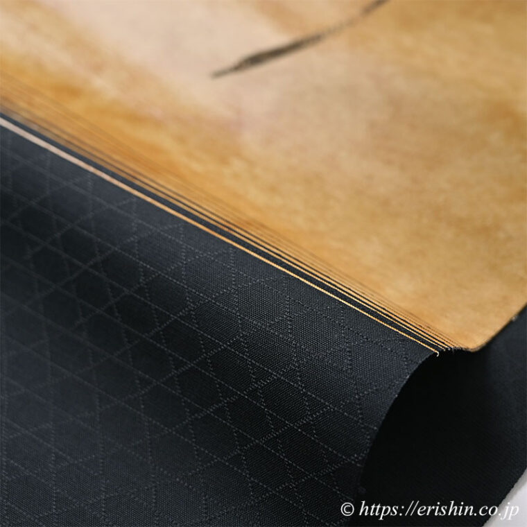 誉田屋源兵衛　九寸織名古屋帯（Let it be・蜻蛉/漆箔）