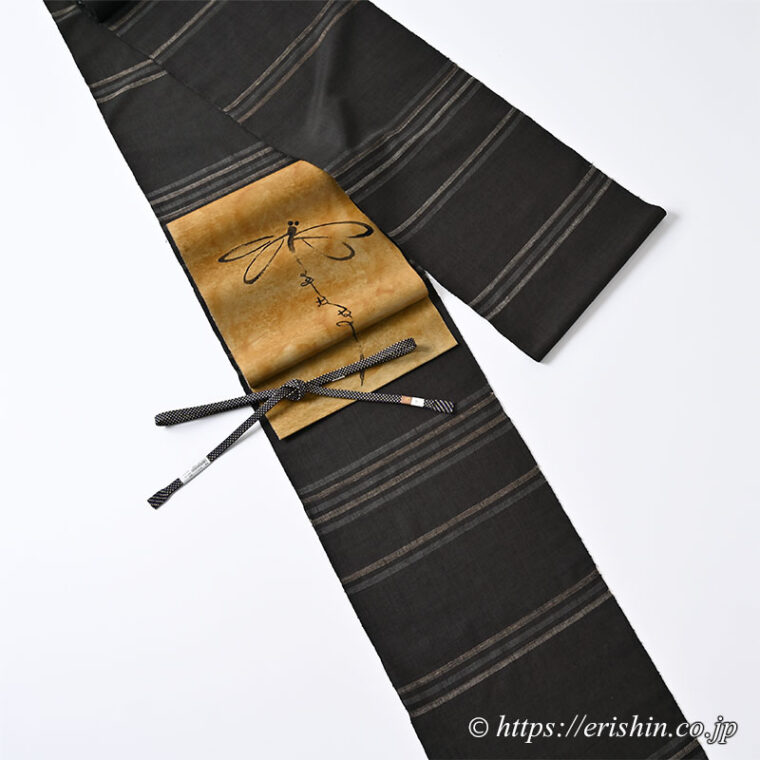 旬のお勧めコーディネート「Let it be　与那国蚕の士乎路紬に誉田屋源兵衛 蜻蛉の帯」