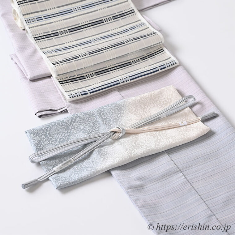 旬のお勧めコーディネート「下井伸彦さんの絵羽調着物に啓さんの名古屋帯を」