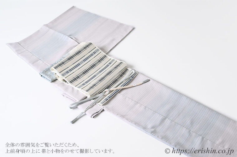 旬のお勧めコーディネート「下井伸彦さんの絵羽調着物に啓さんの名古屋帯を」
