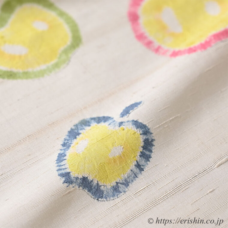 森健持　染名古屋帯（りんごです・辻ケ花/紬地）