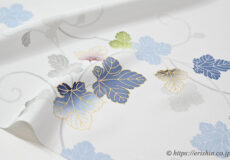 付下（葡萄唐草/月白色）「着物と帯・呉服えり新」