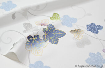 付下（葡萄唐草/月白色）「着物と帯・呉服えり新」