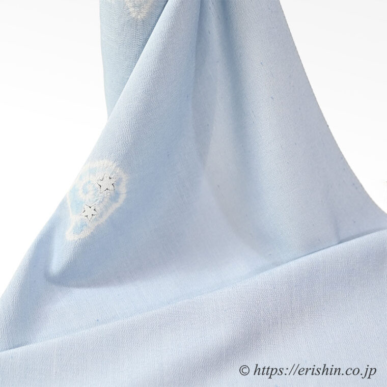 森健持　小紋（霊芝雲・辻ヶ花/紬ちりめん）「着物と帯・呉服えり新」